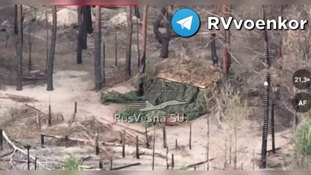 🇷🇺🔥🇺🇦Бои у Купянска: разведка выследила ведущую огонь САУ врага и нанесла удар !!!