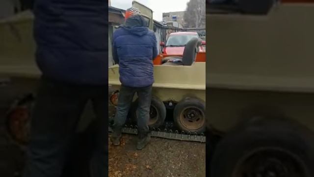 Ходовые испытания вездехода (первый выезд) часть 1