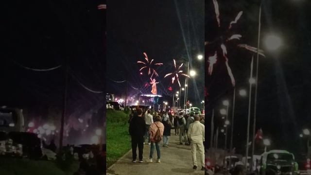 Волгоград, салют в честь 80-летия Победы, поездка с сослуживцами.mp4