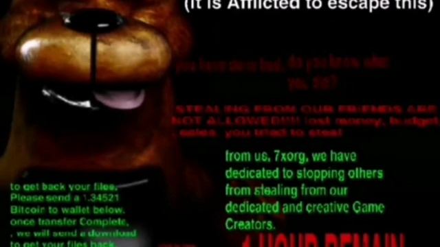 Анте пиратство fnaf 1 ransomware