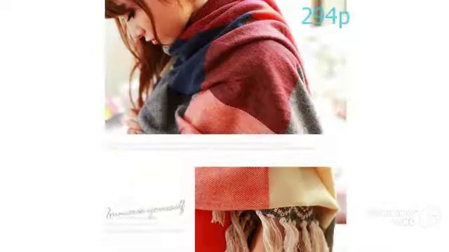 Покупка Одежды с AliExpress - Яркий теплый шарф