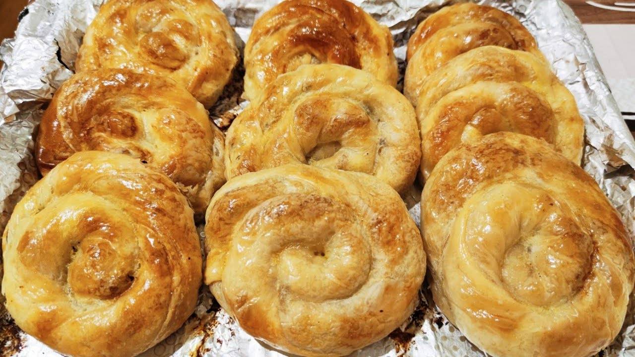 молдавские плацынты из вытяжного теста ! вертуты с творогом и зеленью в духовке ! домашняя выпечка
