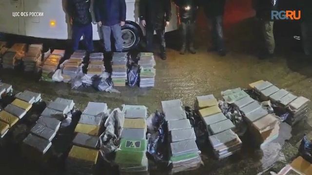 Кадры задержания курьеров, перевозивших крупные партии кокаина в Европу через Россию