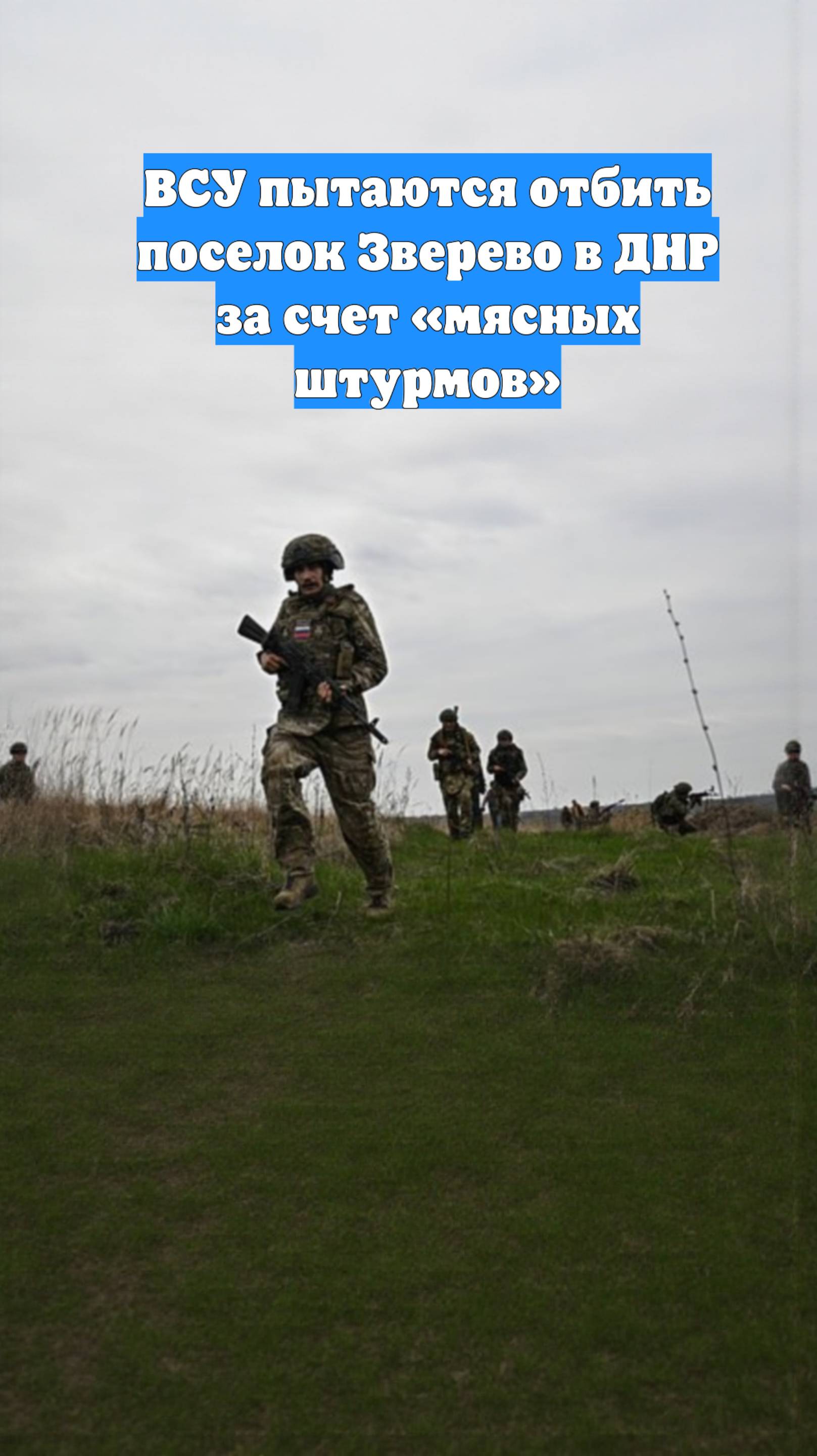 ВСУ пытаются отбить поселок Зверево в ДНР за счет «мясных штурмов»