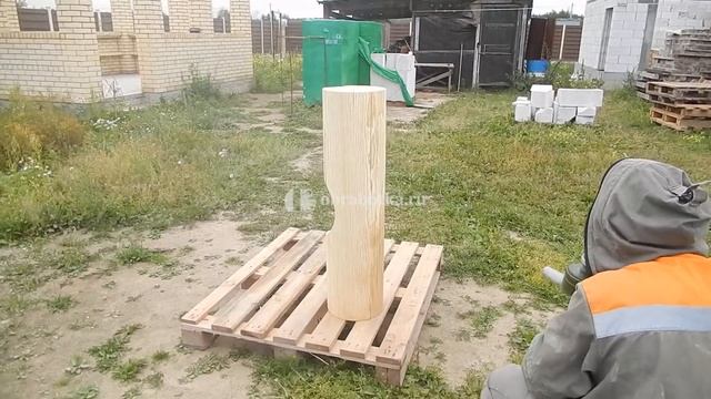 Браширование дерева пескоструем - obrabotka.ru