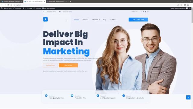 WordPress - How to Import Elementor Template Kit - Royal Elementor Addons