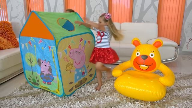 Диана и Рома Диана и доставка игрушек
