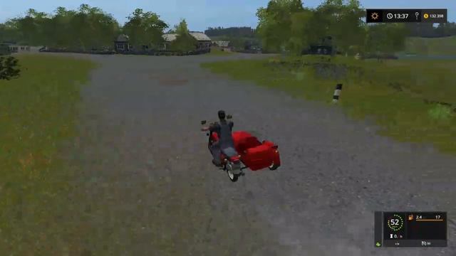 вернул мотоцикл дедушке(farming simulator 17)