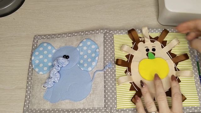 Книжка из фетра для мальчика Леонида