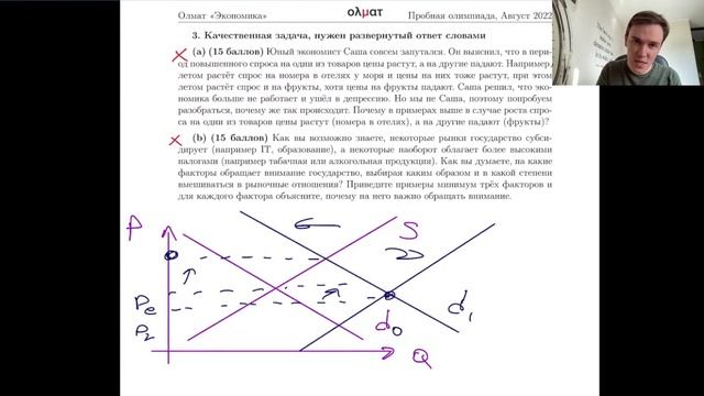 Разбор пробной олимпиады 'Начинающие' (муницип) Олмат.Экономика
