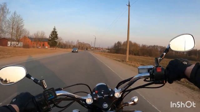 Катаю под музыку на Yamaha DragStar 1100.