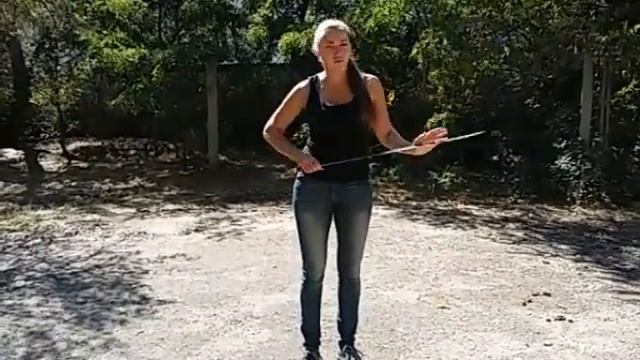 Фланкировка шашкой. Разбор элементов. Наталья Копылова