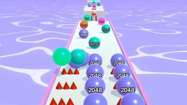 Satisfying Mobile Games 2023 - Ball Run 2048 All Levels Gameplay Walkthrough Android ios max