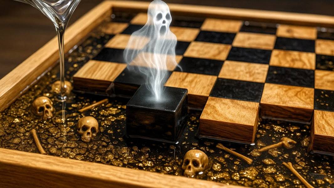 Призраки золотой доски | Набор шахмат, изготовленный с использованием Bambu Lab X1C Combo
