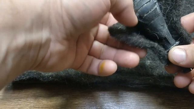 Перетянул ручку рычага КПП натуральной кожей