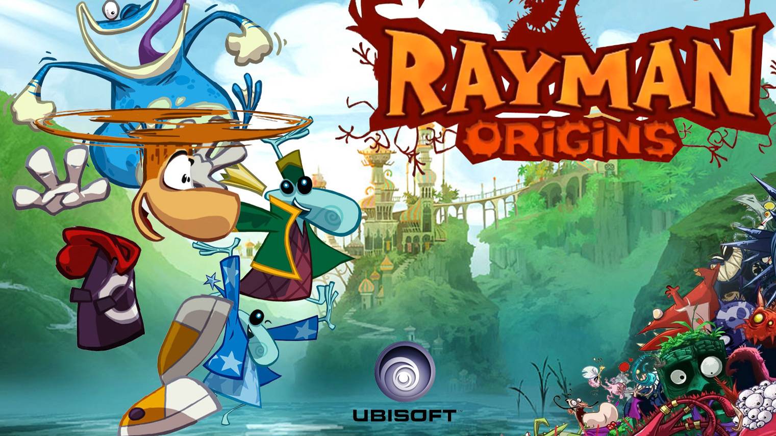 Rayman Origins Прохождение (Злобное плоскогорье, Плыви по течению)
