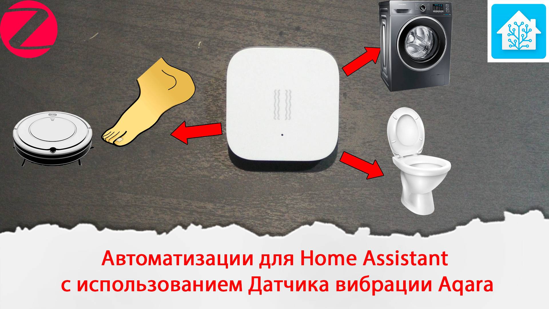 Автоматизации для Home Assistant с использованием Датчика вибрации Aqara