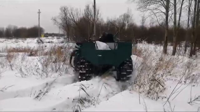 Вездеход переломка с двс Лончи 30л.с с гидрообьемным уп