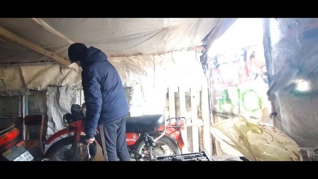 Поставив новий руль на Мінск 125...