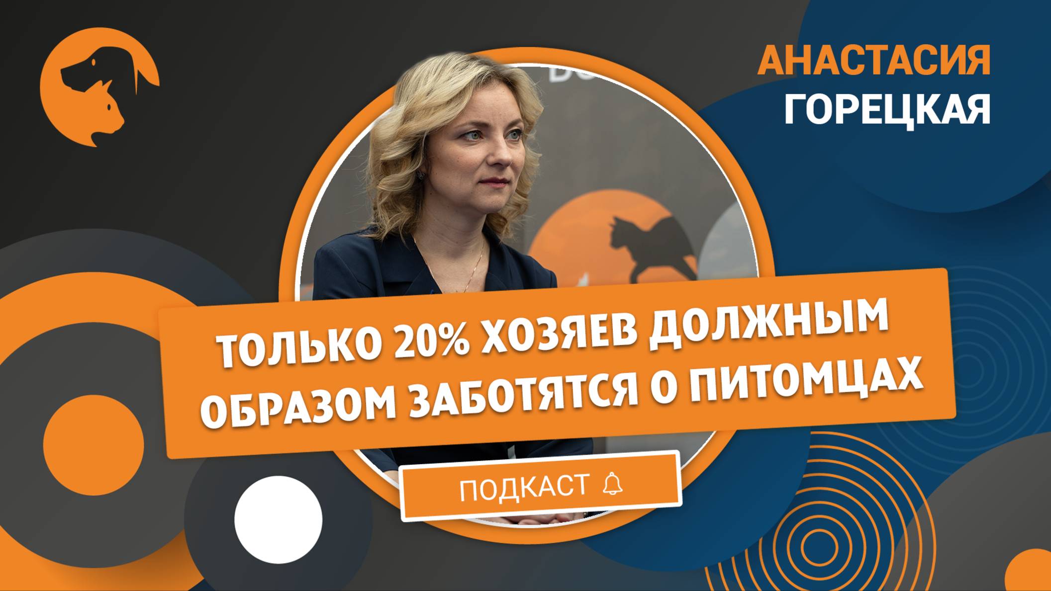 Анастасия Горецкая: только 20% хозяев должным образом заботятся о питомцах