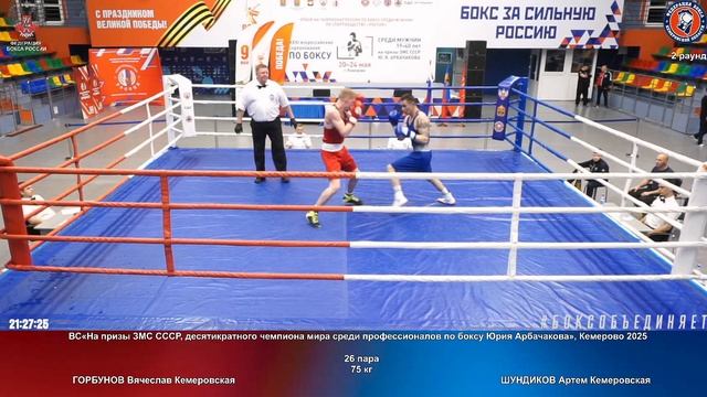 26 75 кг ГОРБУНОВ Вячеслав Кемеровская ШУНДИКОВ Артем Кемеровская