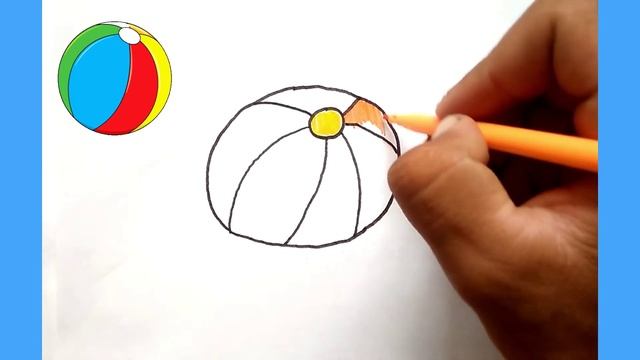 Bolalar uchun Top chizish | How to draw  Ball | Как нарисовать Круглый мяч ?