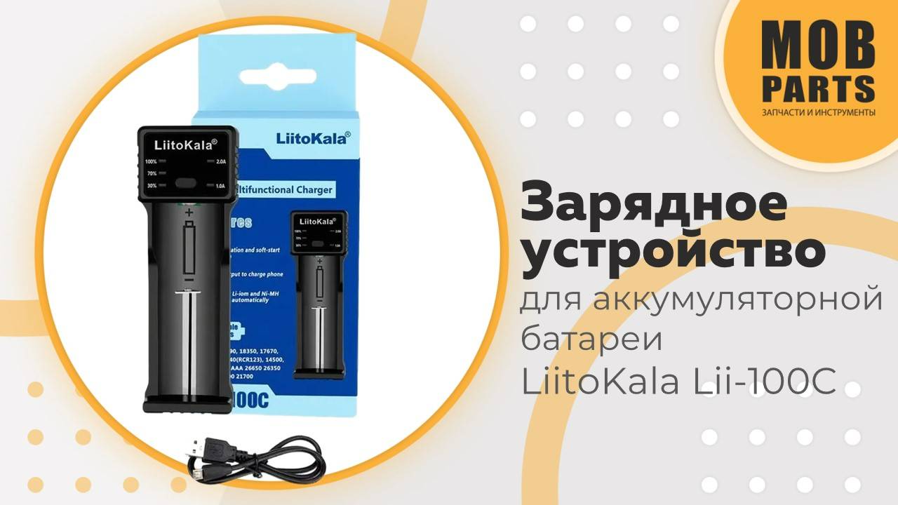 Зарядное устройство для аккумуляторной батареи LiitoKala Lii-100C