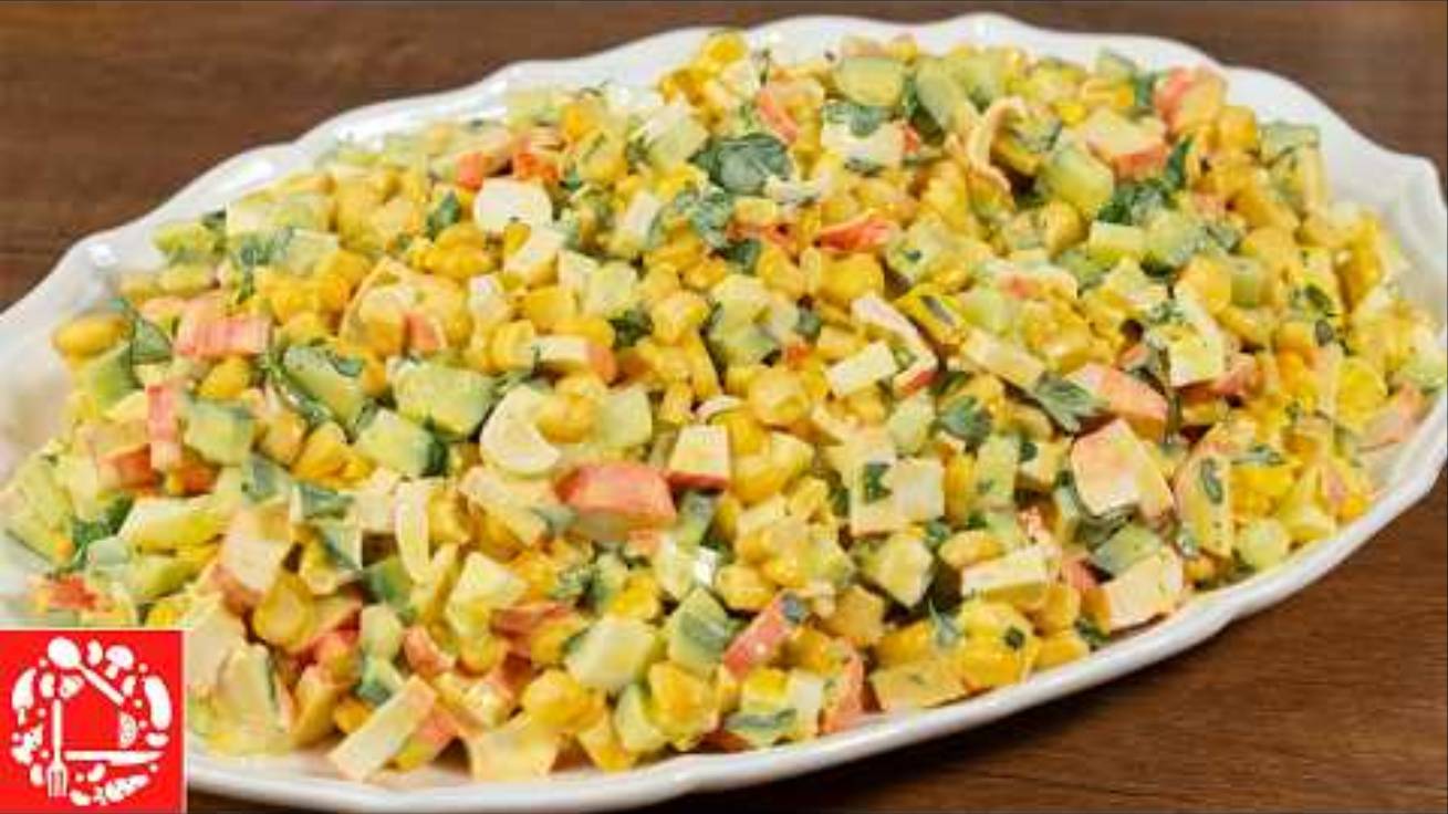 Всего 4 ингредиента! Вкуснющий Салат! Готовится Быстро, съедается моментально!