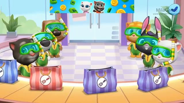 My Talking Tom Friends NEW UPDATE STICKERS - Episode 125 (iOS,Android) Gameplay Walkthrough
