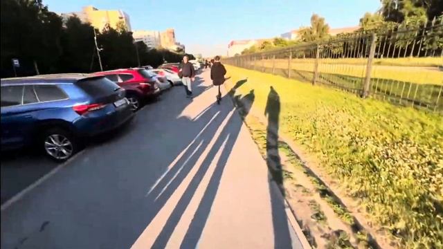 Лонгборд.Покатушки.Скорость на горизонтальной поверх