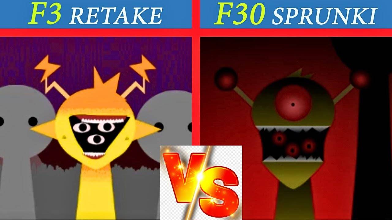 Невероятный Sprunki Phase 3 против Sprunki-Retake-Fase-3_ разница