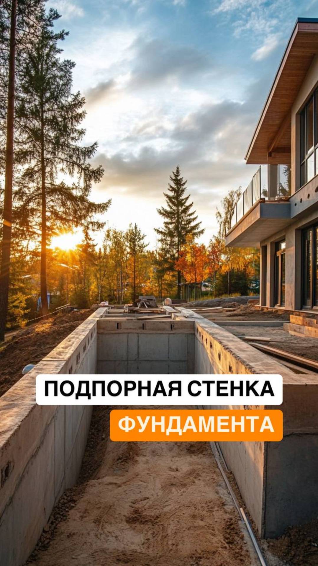 Подпорная стенка фундамента — важный элемент на сложных участках