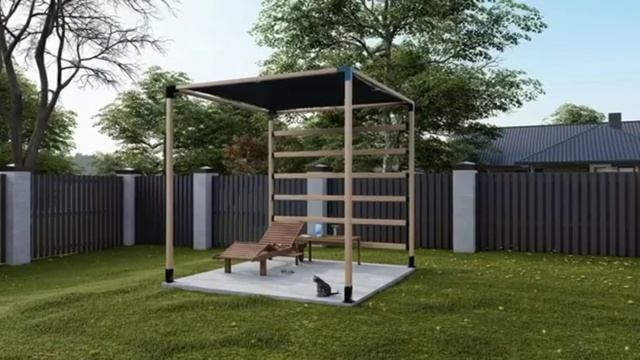 Беседка на коннекторах HABERCUBE