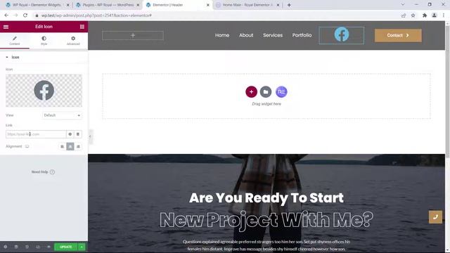 WordPress Elementor Royal Addons - How to create a Transparent Header Menu in WordPress with