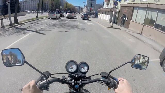 Мопед Кольт Colt international. Поездка по односторонке.