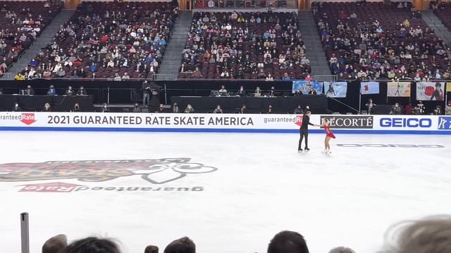 Boikova/Kozlovskii 2021 Skate America free skate fancam - Бойкова/Козловский пп