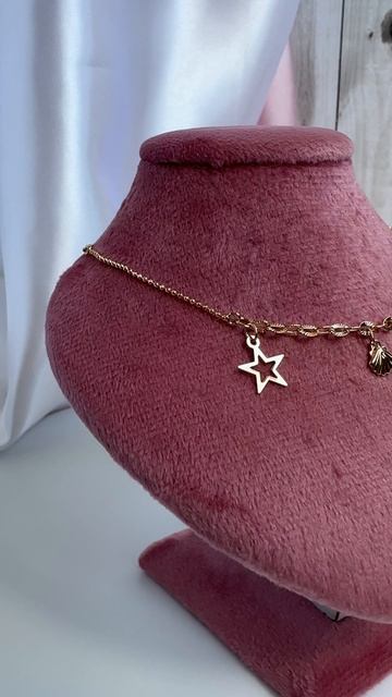 Браслет на ногу с 3D-бабочкой, звездой и ракушкой от Xuping Jewelry