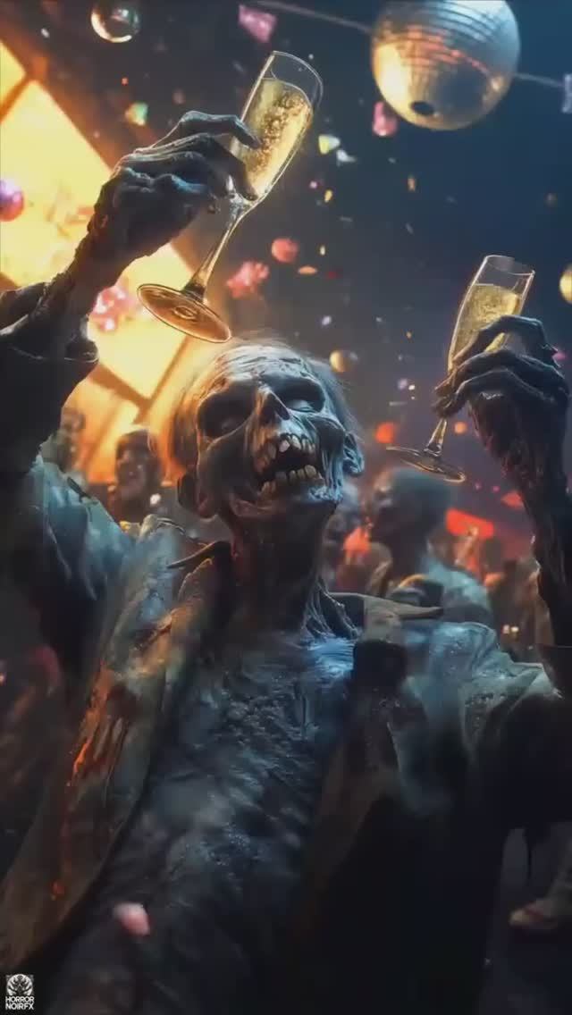 Вечеринка глазами непьющего 🎉🧟 #зомби #юмор #дизайн #апокалипсис #приколы #нейросети