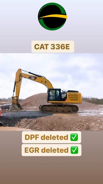 CAT336E удаление EGR, DPF