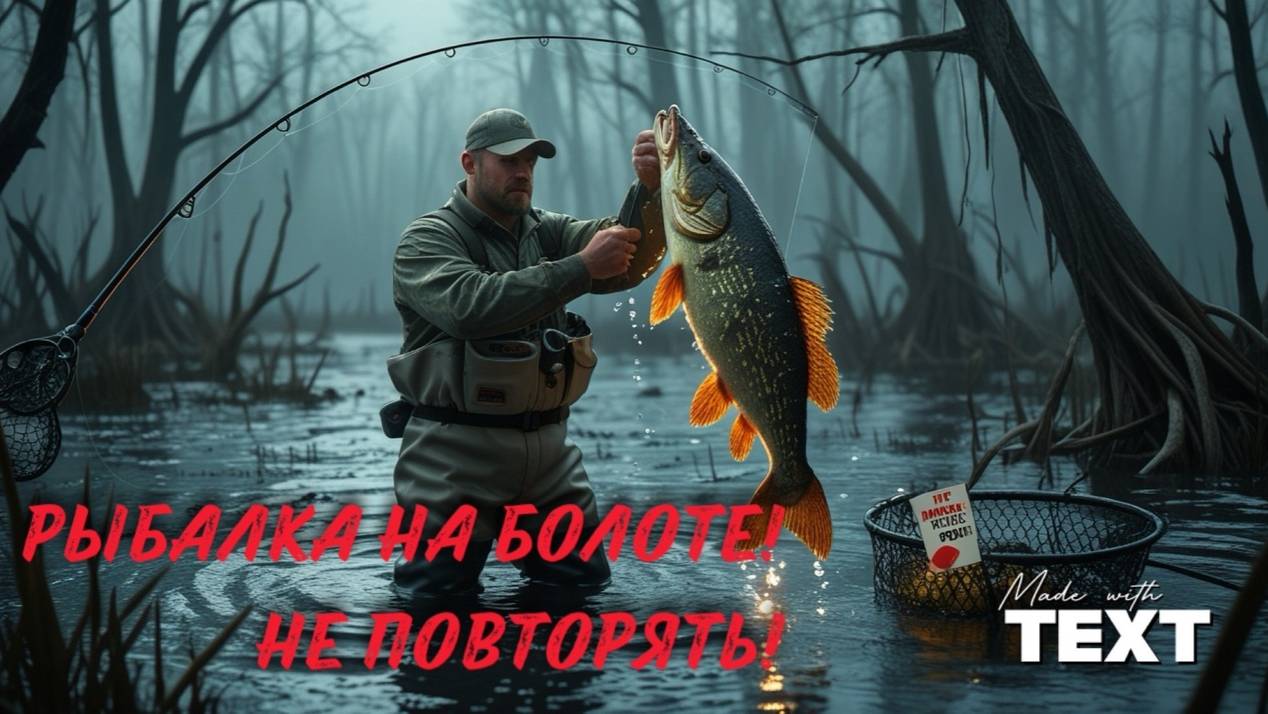 Рыбалка в ОПАСНОМ Болоте! 🐊 Крупная рыба, которую никто не ожидал поймать!