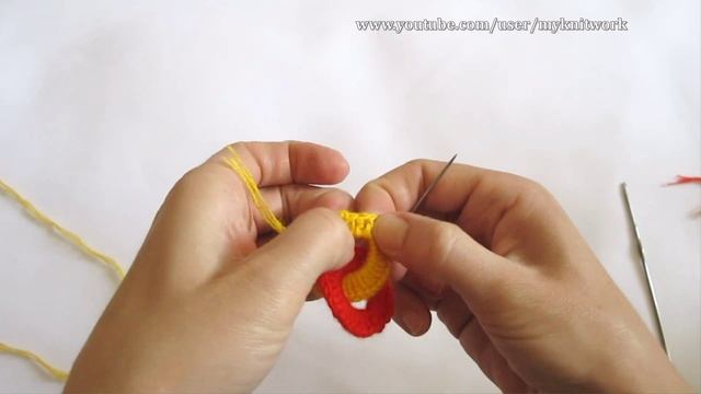 Crochet flower. Tutorial. Роза крючком.