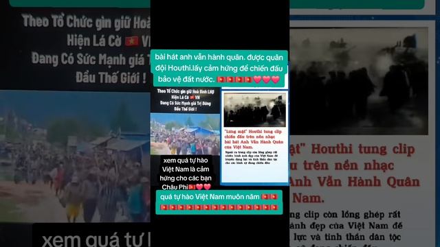 Giải phóng quân Hu-thi hát bài "Anh vẫn hành quân".