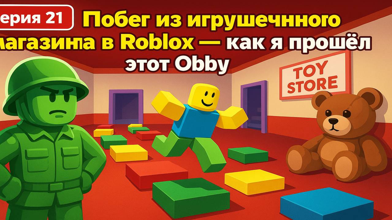 Roblox: Перезагрузка | 21 Серия: Побег из игрушечного магазина — как я прошёл этот Obby