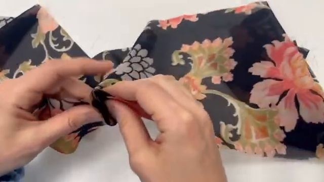 28042339 шелковый шифон цветы