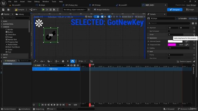 8.18 -Polish HUD - Keys display and animation