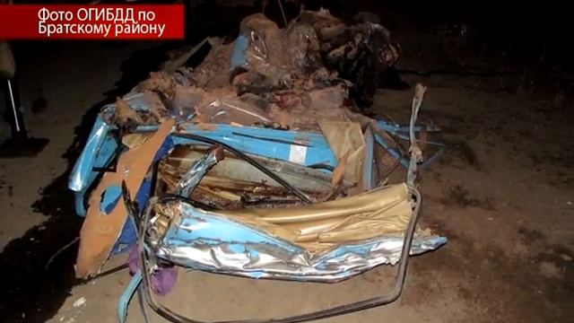 В Братском районе лесовоз раздавил «легковушку»
