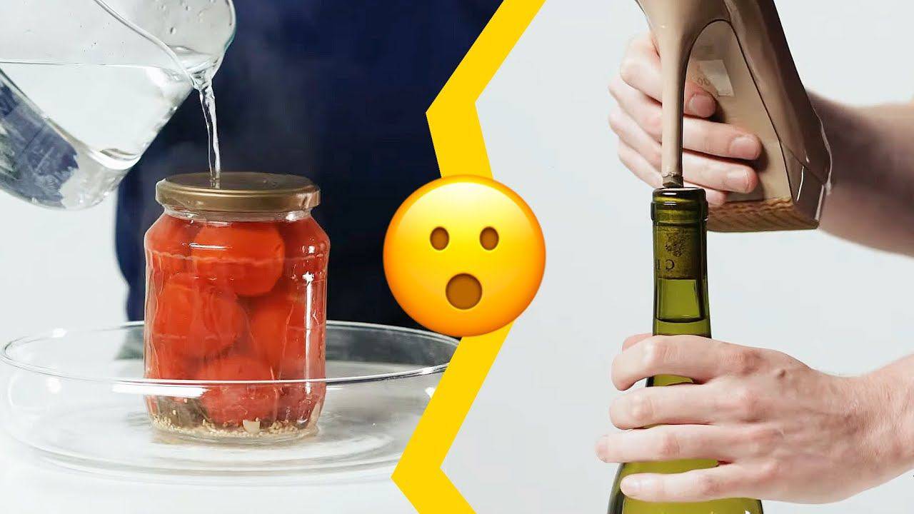 Открываем бутылки и банки без открывалки и штопора. Полезные советы и инструкции