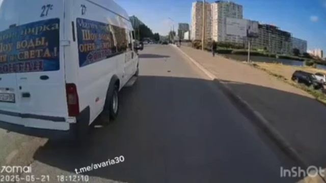 Опасное вождение маршрутки