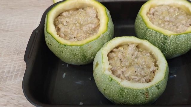 Кабачок "Мячик". Простой рецепт.