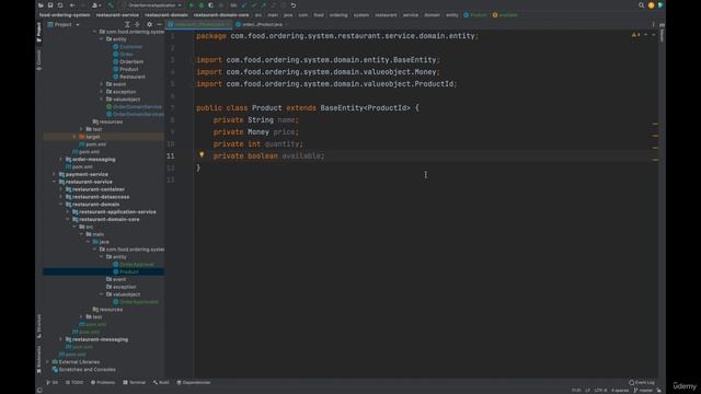 050 Domain core module Adding Aggregate Root and Entities
